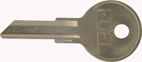 Strattec B1 Longer Gas/Fuel Key Blank Silver