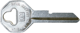 Strattec OEM Old Style Key Blank Silver