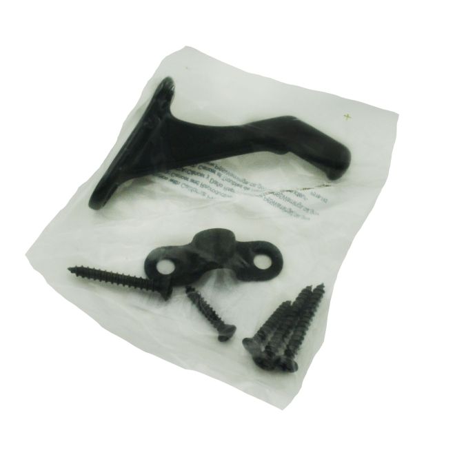 Ives 059ABLK Aluminum Handrail Bracket Black Finish Commercial Series
