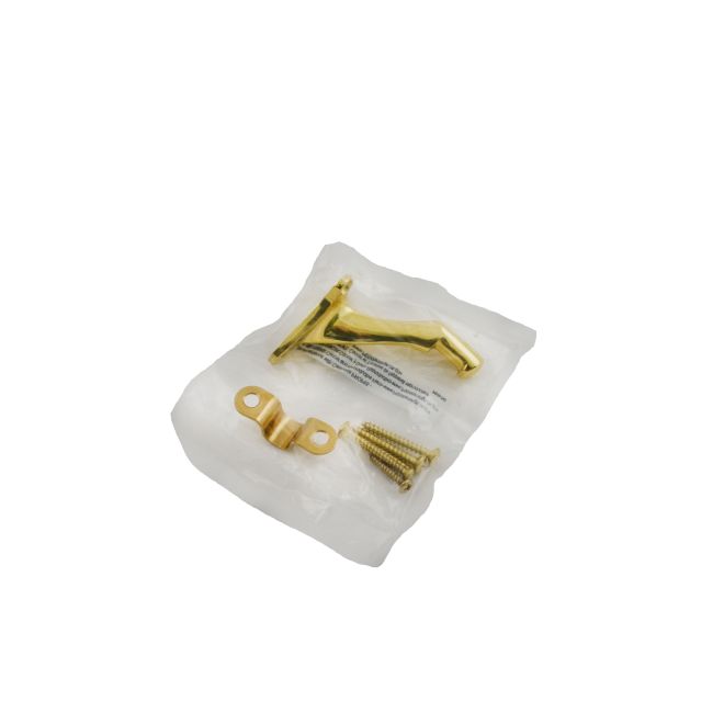 Ives 059B3 Solid Brass Handrail Bracket Bright Finish