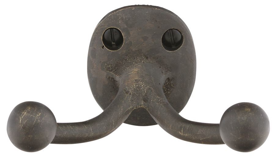 Emtek 2306MB Medium Bronze Double Hook Oval Foot Sandcast Series