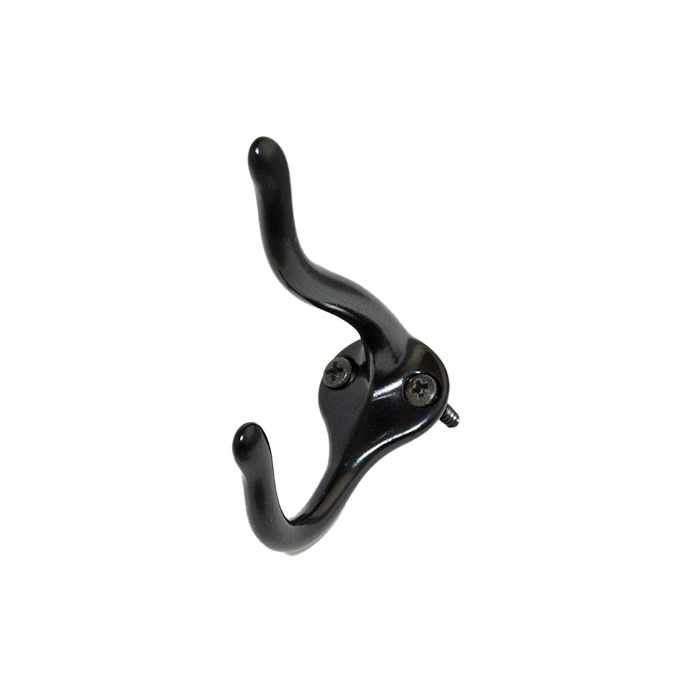 Ives 571ABLK Aluminum Commercial Coat and Hat Hook Black Finish