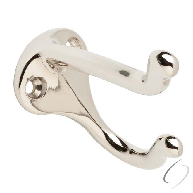 Ives 571B26 Solid Brass Commercial Coat and Hat Hook Bright Chrome Finish