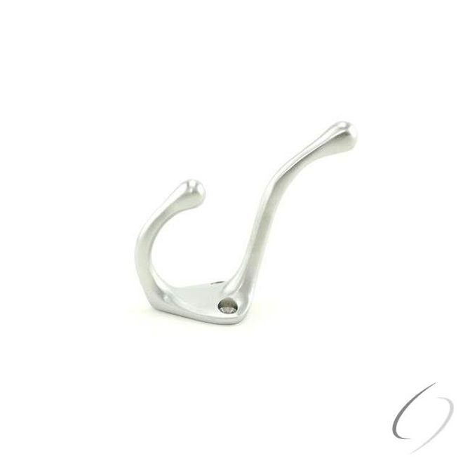 Ives 572B26D Solid Brass Coat and Hat Hook Satin Chrome Finish Commercial Series