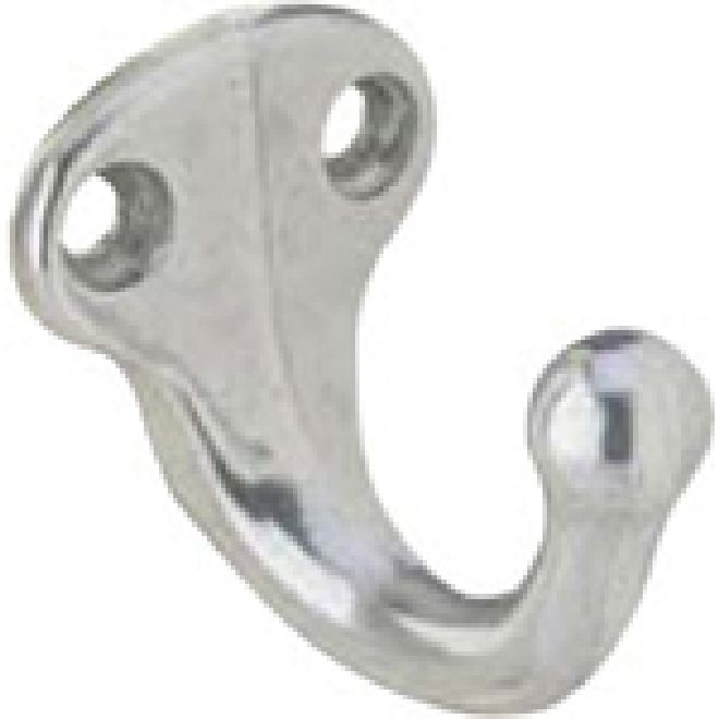 Ives 581A92 Aluminum Single Wardrobe Hook - Commercial Series