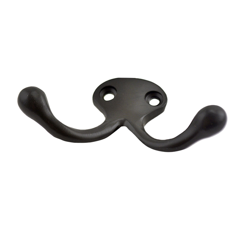 Ives 582B10B Oil Rubbed Bronze Double Wardrobe Hook - Solid Brass