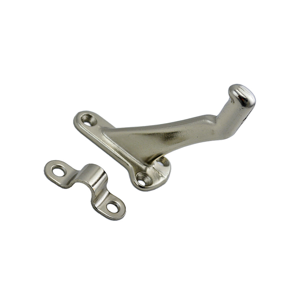 Ives 59A14 Aluminum Handrail Bracket Bright Nickel Finish Commercial Series