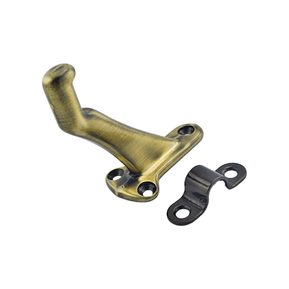Ives 59A5 Aluminum Handrail Bracket Antique Brass Finish