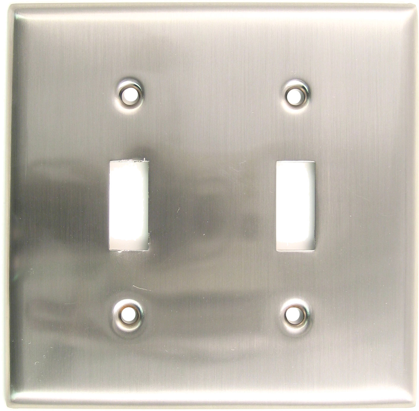 Rusticware 785SN Satin Nickel Double Toggle Switch Plate