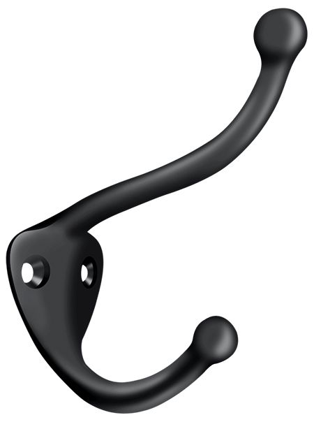Deltana CAHH3U19 Black Finish Coat and Hat Hook