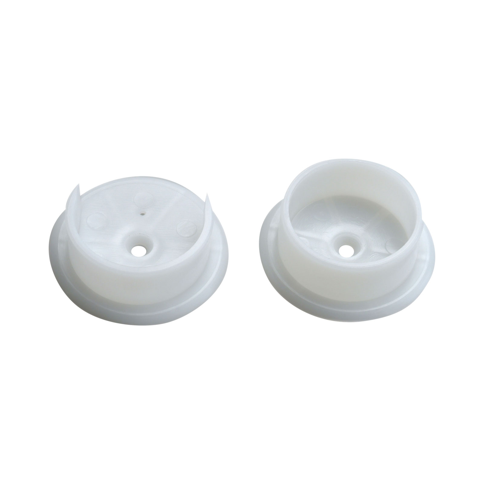 Pamex DD0640WC White Plastic Pole Socket Set for 1-3/8 Inch Poles