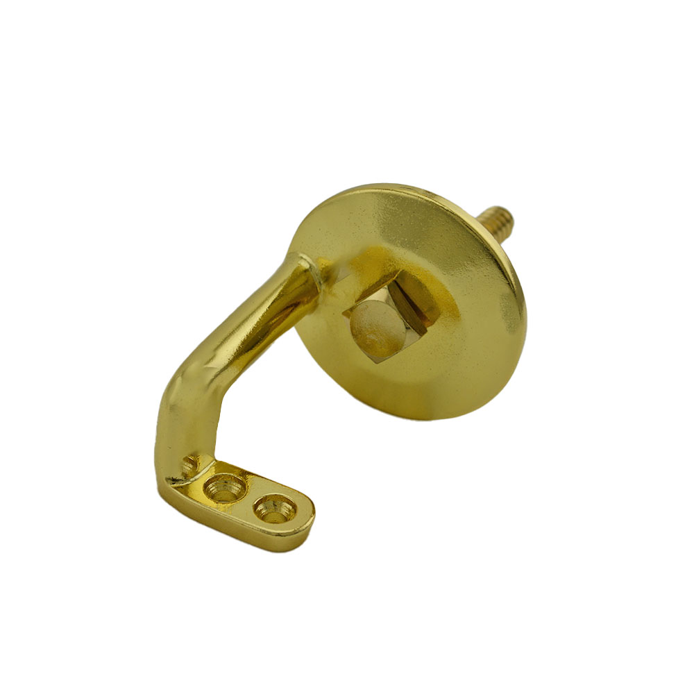 Ives HB159A3AL Aluminum Handrail Bracket Bright Brass