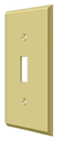 Deltana SWP4751U3 Single Switch Plate Bright Brass