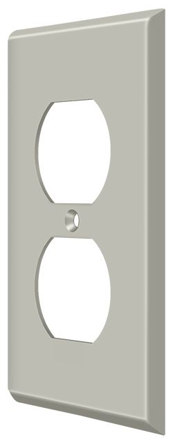 Deltana SWP4752U15 Double Outlet Switch Plate Satin Nickel