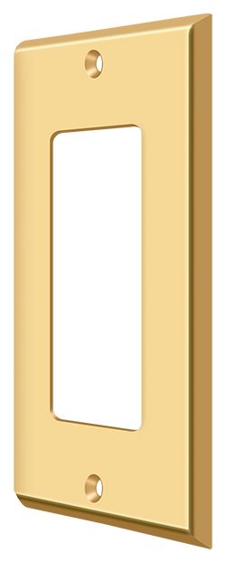 Deltana SWP4754CR003 Single Rocker Switch Plate Lifetime Brass