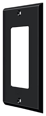 Deltana SWP4754U19 Single Rocker Switch Plate Black