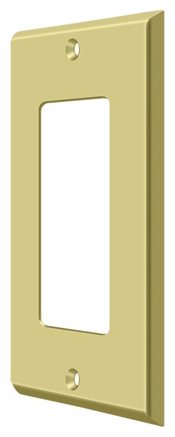 Deltana SWP4754U3 Single Rocker Switch Plate Bright Brass