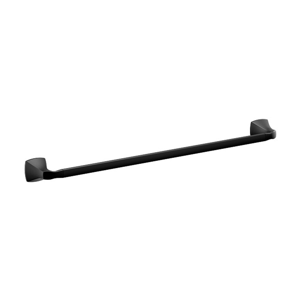 Moen YB5124BL Voss 24 Inch Towel Bar Matte Black
