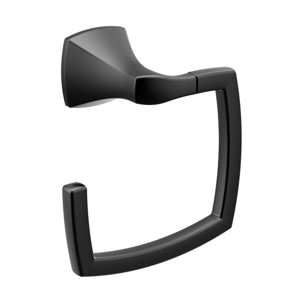 Moen YB5186BL Voss Towel Ring Matte Black