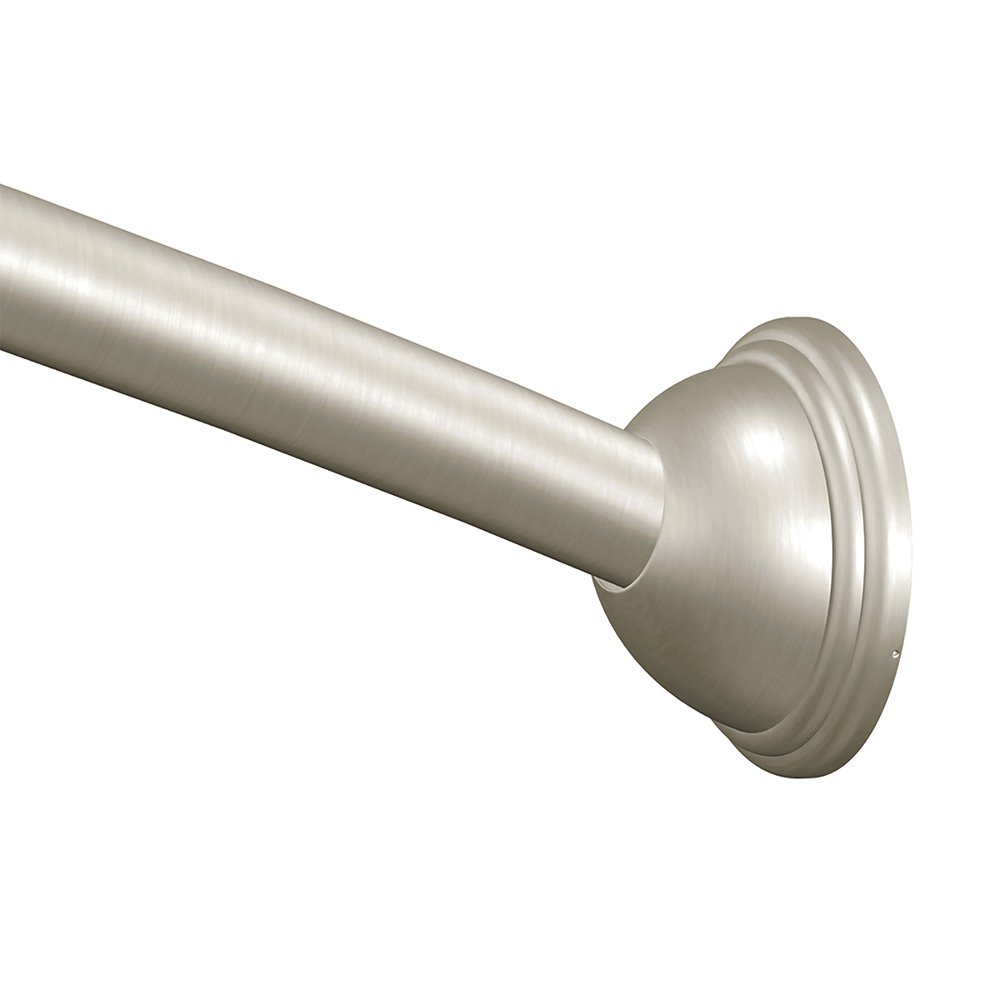 Moen CSR2160BN Adjustable Curved Shower Rod Brushed Nickel 54
